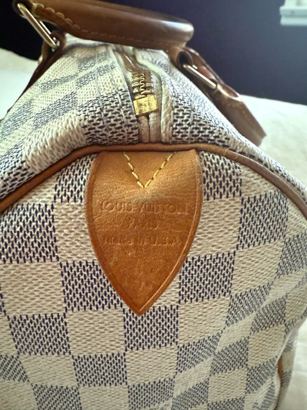 Louis Vuitton Speedy 30 Damier Azur – Authentic w/ Receipt – Clean Exterior - Picture 7 of 16